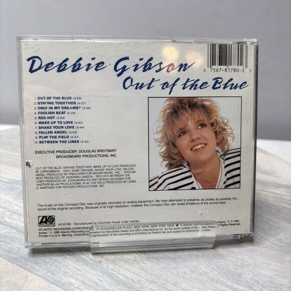 Debbie Gibson CD Audio Music Out Of The Blue Album 1986 - Picture 2 of 4